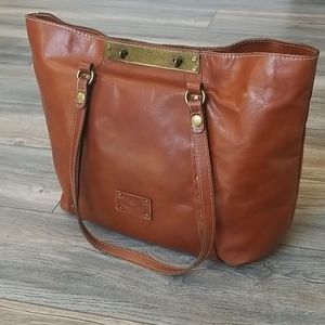 Patricia Nash Brown Leather Tote Bag